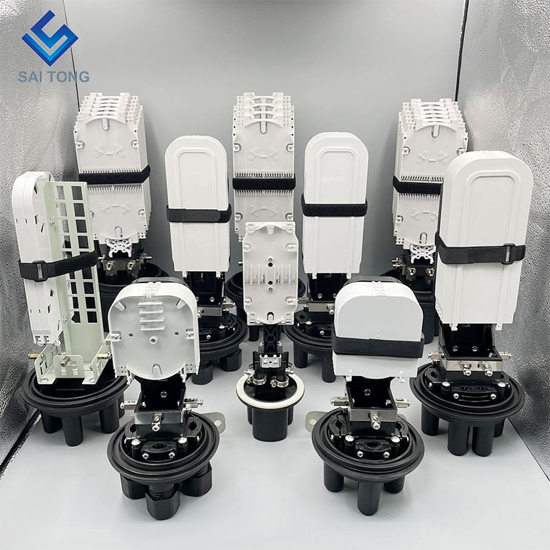 12 à 48 noyaux doom joint thermorétractable fermeture de séparateur de fibres optiques 1 entrée 3 sorties