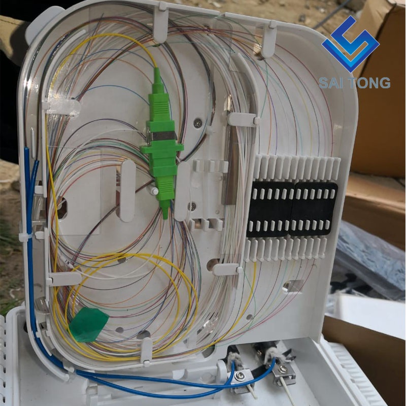 Cixi made16 cœurs boîtier de terminaison sc/upc FTTH 16 cœurs boîte de distribution presse-étoupe en caoutchouc étanche Gpon onu Fiber boîte de jonction