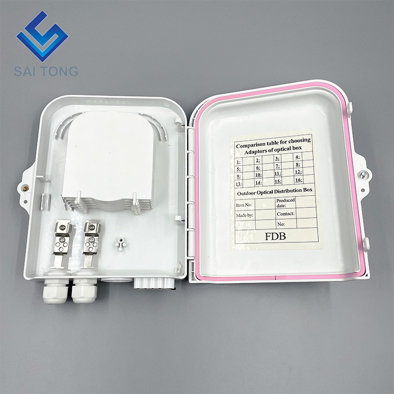 China Factory 48 core ftth box plc splitter 4 plateaux boîte de distribution optique 2 en 8 ports NAP pour équipement à fibre optique