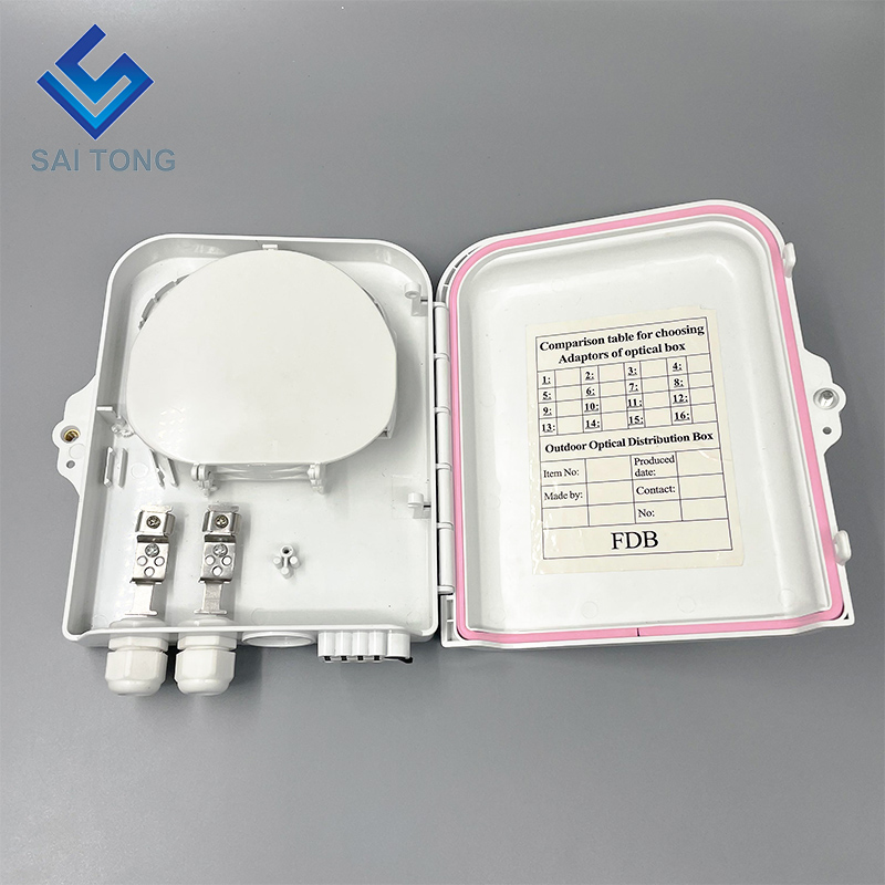 China Factory 48 core ftth box plc splitter 4 plateaux boîte de distribution optique 2 en 8 ports NAP pour équipement à fibre optique