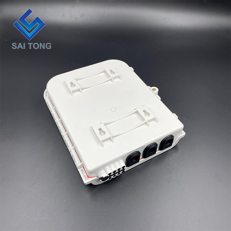 Fourniture d'usine 8 core ftth box plc splitter 1 8 boîtier de distribution optique 8 ports NAP pour équipement à fibre optique