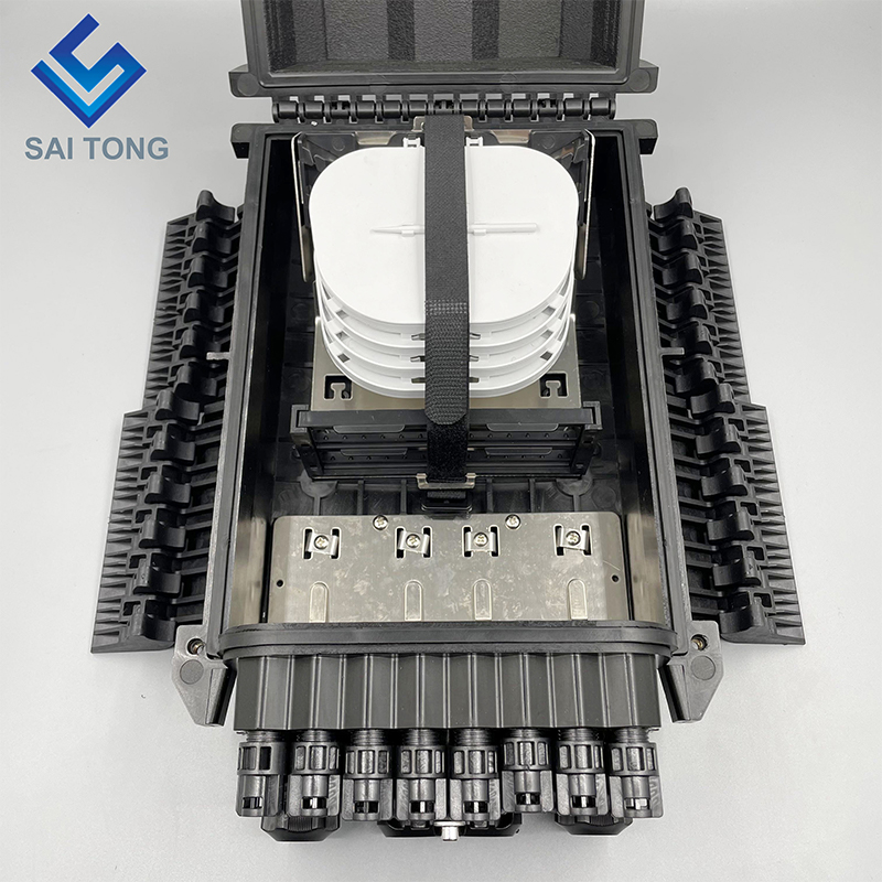 Saitong FTTH extérieur étanche IP65 16 core box distribution Fiber Optic Terminal 4 en 16 avec nouveau produit 1 acheteur