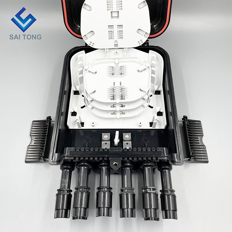 Amérique du sud FTTH 2/8 ports Fibra Optica Cajas Terminal fibre étanche IP68 boîte de Distribution nouveau joint avec bride huawei