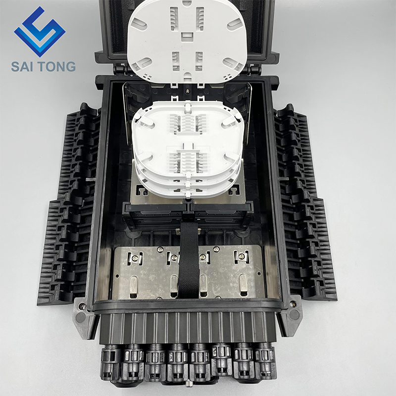 Saitong FTTH extérieur étanche IP65 16 core box distribution Fiber Optic Terminal 4 en 16 avec nouveau produit 1 acheteur