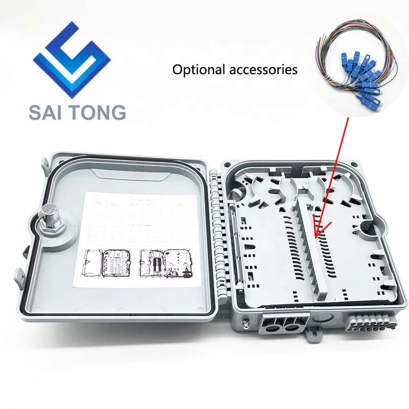 FTTH extérieur 12 cœurs/port IP65 boîte de connecteur de Fiber optique presse-étoupe étanche Gpon Onu boîte d'épissure de Fiber optique boîte en plastique NAP