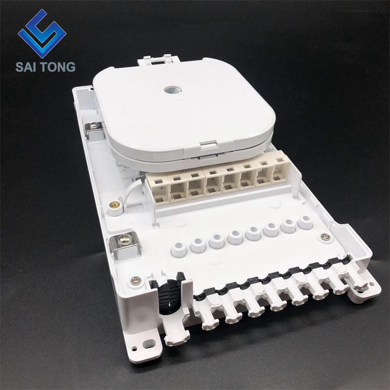 Saitong FTTH en stock Chine fabricant 8 fibres étanche extérieur FTTH Distribution boîte à bornes à fibres optiques Type HUAWEI