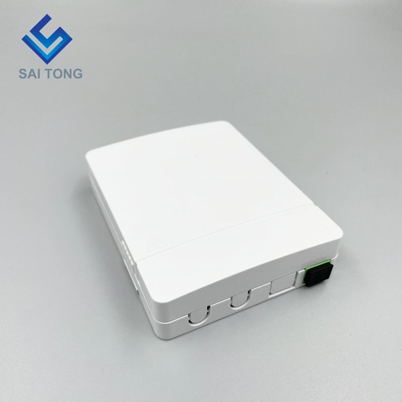 Ningbo Saitong bon prix Mini 2 Core FTTH boîte de terminaison de Fiber optique boîte de Distribution de Terminal de Fiber optique intérieure