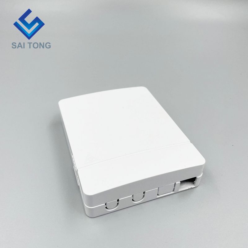 Ningbo Saitong bon prix Mini 2 Core FTTH boîte de terminaison de Fiber optique boîte de Distribution de Terminal de Fiber optique intérieure