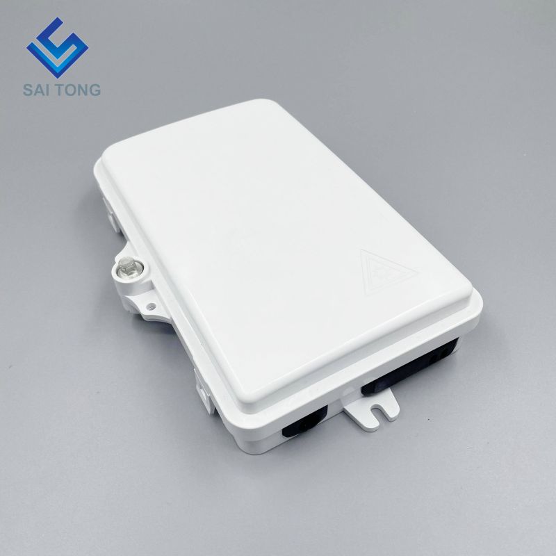 IP65 alimentation 1/2 port mini FTTH boîte à fibres optiques en plastique extérieur boîte à bornes à 2 noyaux avec adaptateur SC LC