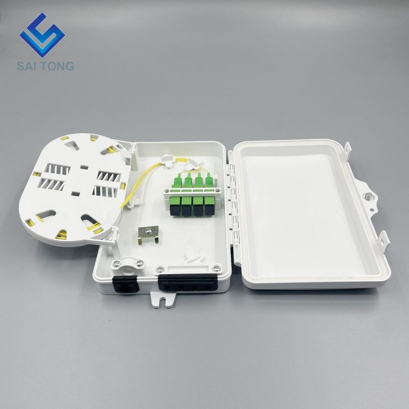 IP65 Alimentation 1 entrée 4 sorties ST-F311 FTTH Mini 6 cœurs Cadre de Distribution de Fibre Optique Terminaison FDB Box extérieur