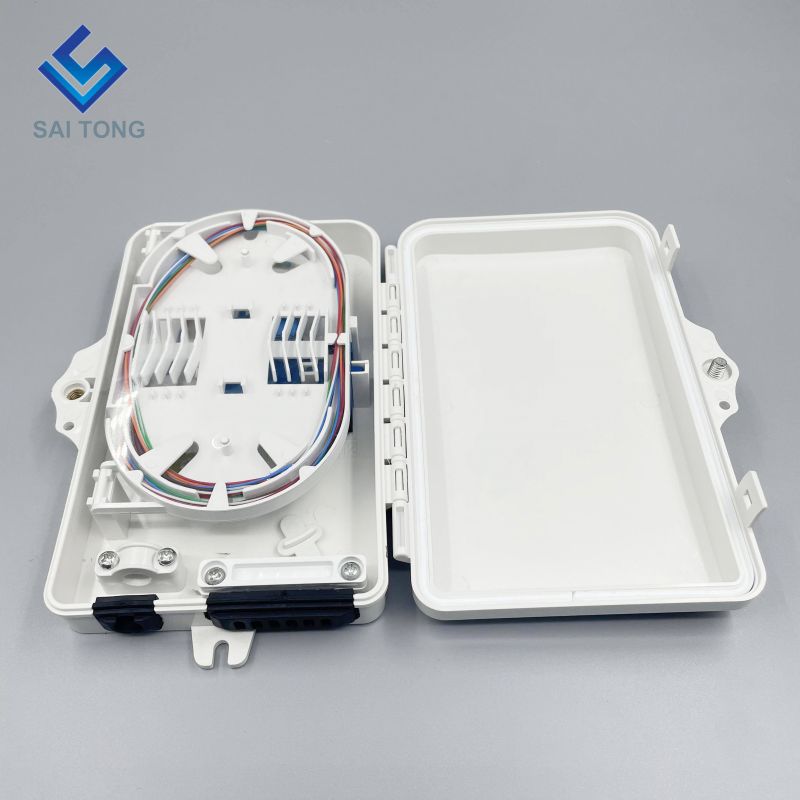 Saitong 1/6 Ports FTTH FTTX 6 cœurs boîtier de distribution de fibre optique PLC support box ABS boîte optique