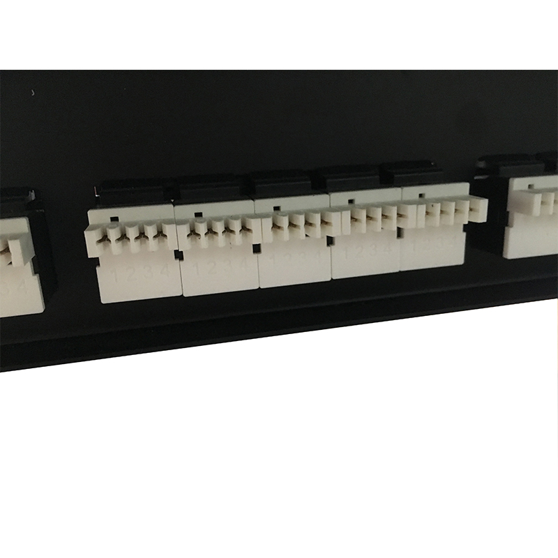 2U 19 '' 50 Ports RJ11 Krone Vestes, Support En Acier Cat3 Patch Panel Blanc Non Blindé utp Cat3 RJ11 Patch panel