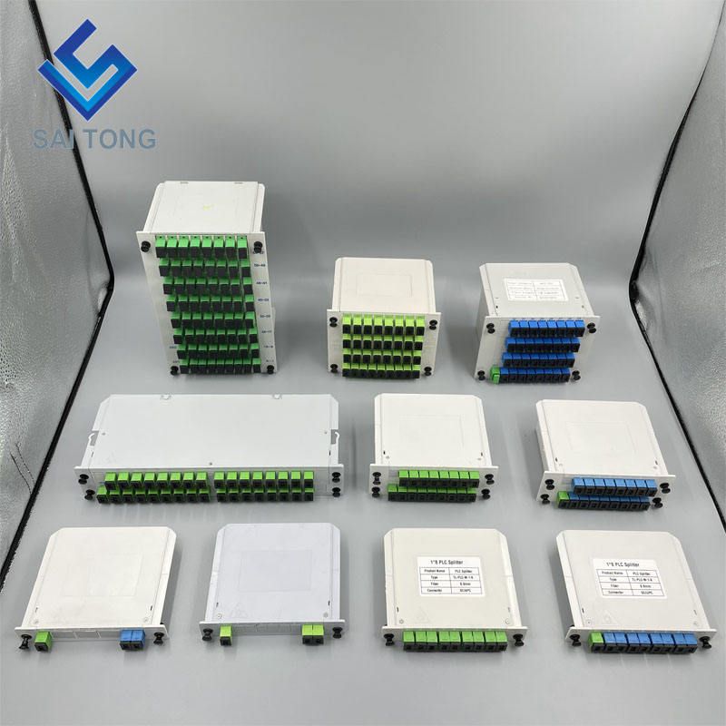 1:4 SC/UPC Rack Mount Plc Splitter ABS Box SC UPC Connecteurs Cassette Type 1X4 Fibre Optique Splitter