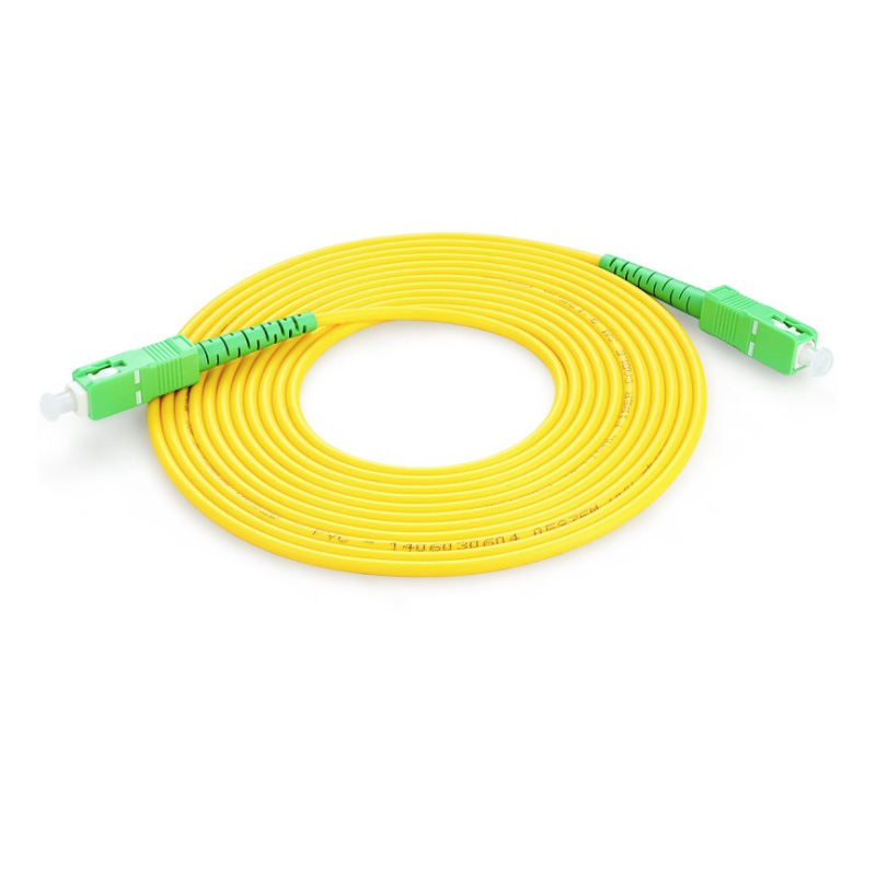 Sc/Apc Simplex Monomode 1m 3.0mm/2.0mm Cordon de raccordement à fibre optique conduit cavaliers