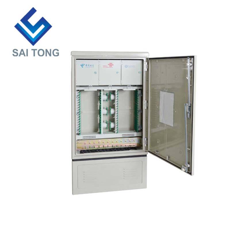 SaiTong FTTH Splice 288 Core fibre optique SMC armoire étanche IP55 smc fibre armoire Support pour Standard ou personnalisé