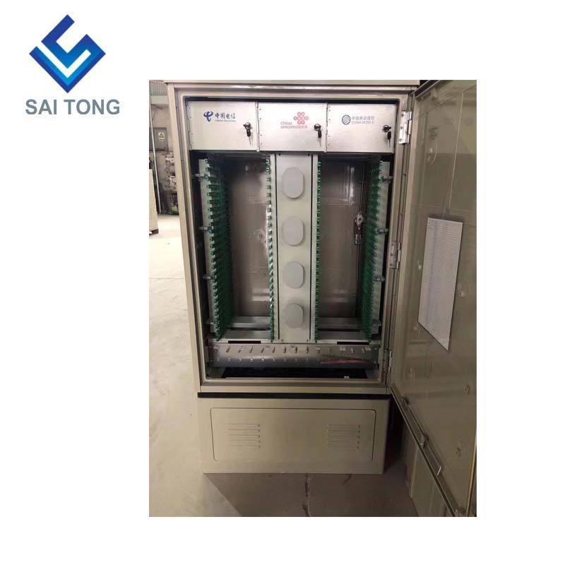 SaiTong FTTH Splice 288 Core fibre optique SMC armoire étanche IP55 smc fibre armoire Support pour Standard ou personnalisé