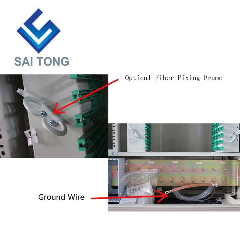 2022 Saitong FTTH 576 core SMC distribution de fibre optique armoire de connexion croisée fibre ftth armoires de distribution