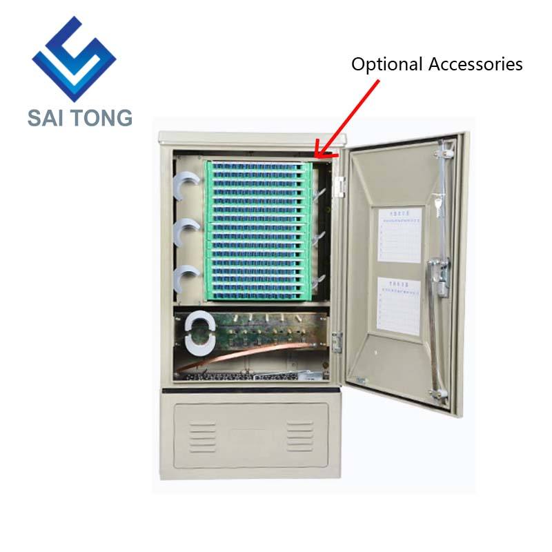 SaiTong FTTH 144 Core armoire de connexion croisée d'équipements de télécommunications SMC extérieur étanche IP55 144 core armoires à fibres optiques ODF