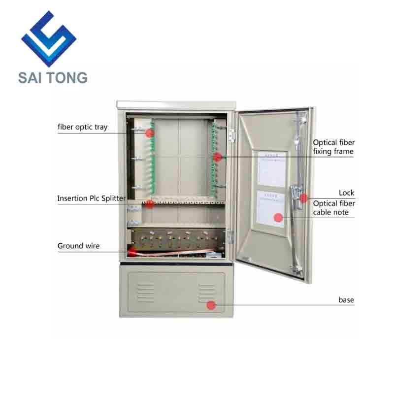 SaiTong FTTH 144 Core fibre optique smc extérieur étanche IP55 smc câble d'armoire à fibres prise en charge pour Standard ou personnalisé