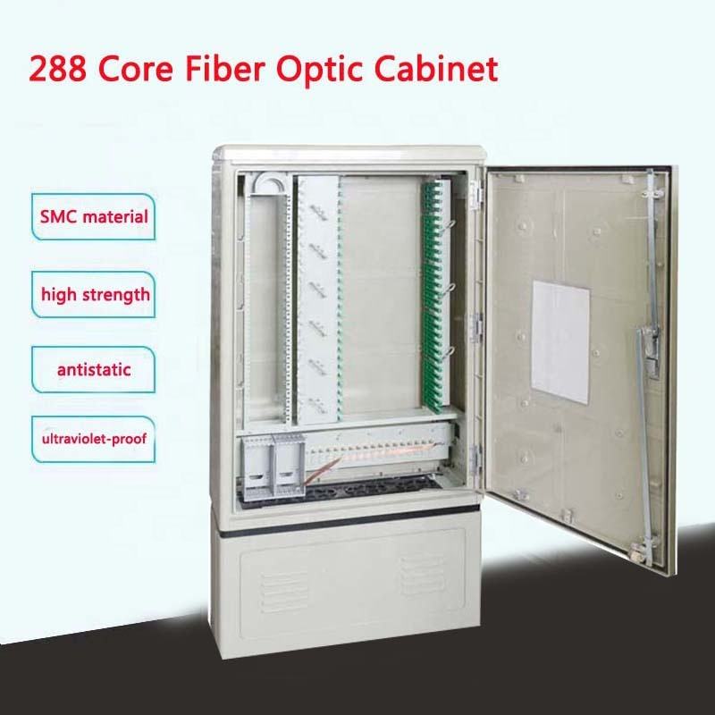 Offre spéciale SaiTong FTTH 288 Core armoire de distribution de fibres de base extérieur SMC matériel étanche extérieur 288 armoires de fibres ODF ODB