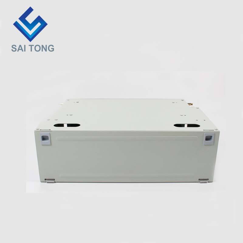 SaiTong FTTH 19 pouces Rack Mount 48 Port Cabinet SC/FC ODF 4 U 48 core Fibre Optique Distribution Cadre En Option Pleine Charge