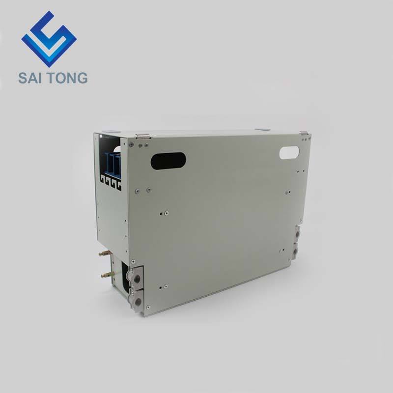 SaiTong FTTH 19 pouces Rack Mount 48 Port Cabinet SC/FC ODF 4 U 48 core Fibre Optique Distribution Cadre En Option Pleine Charge