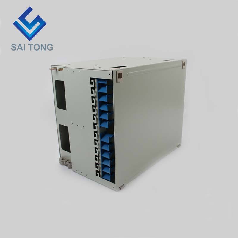 2022 SaiTong FTTH 19 pouces montage en rack 144 ports armoire SC/FC ODF 12U 144 noyau cadre de Distribution de fibre optique pleine charge en option